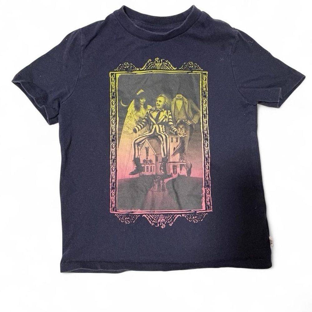❌SOLD❌GAP Kids Graphic Tee - Navy with Multicolor Design